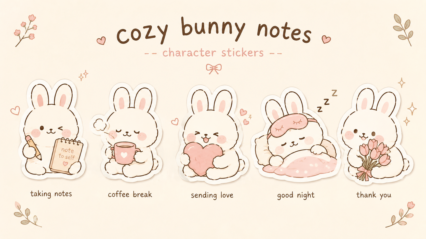 Cozzy bunny notes